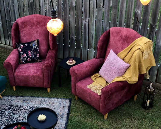 Burgundy Arm Chair