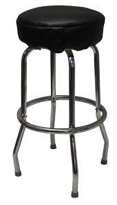 Chrome Stool w/Cushion