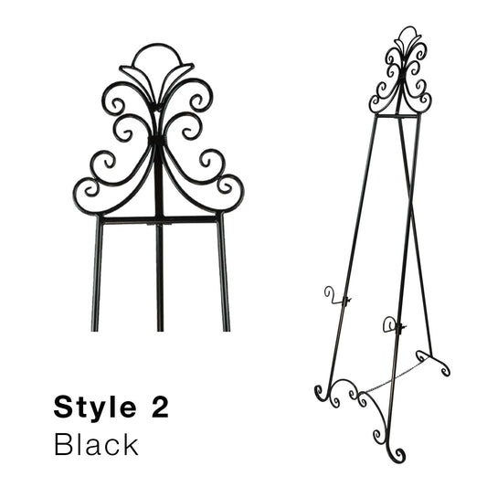 Black Metal Easel