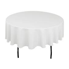 White Round Tablecloth - 260cm