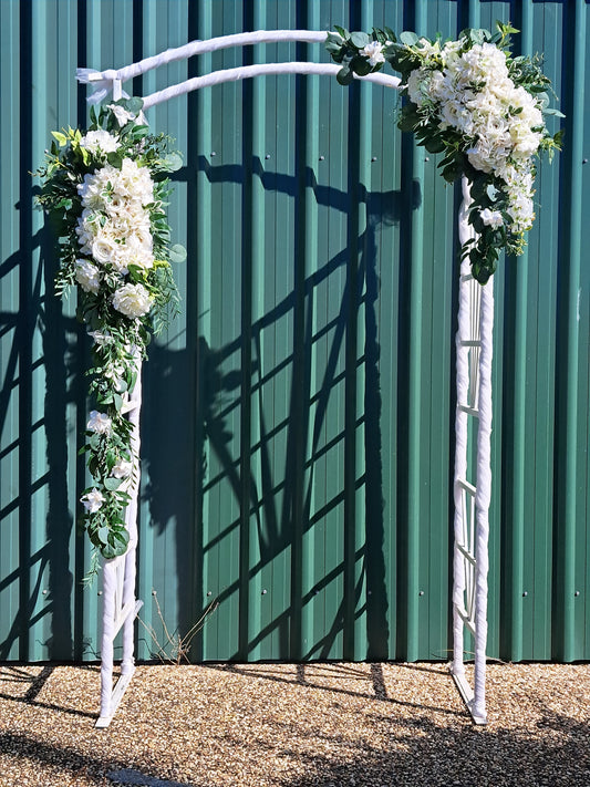 White Tulle Arch