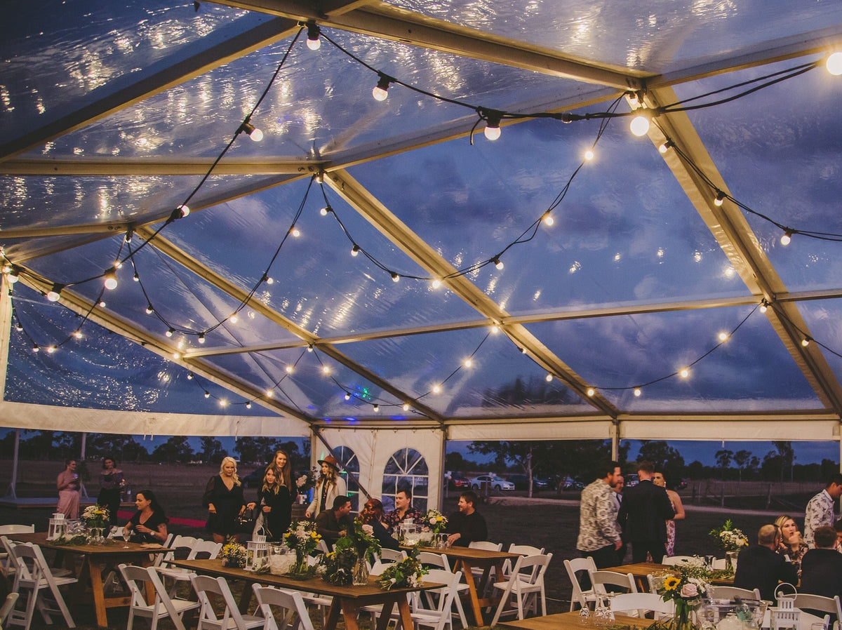 Festoon Examples 20m Festoon Lighting - SETUP – Ace Wedding and Party Hire
